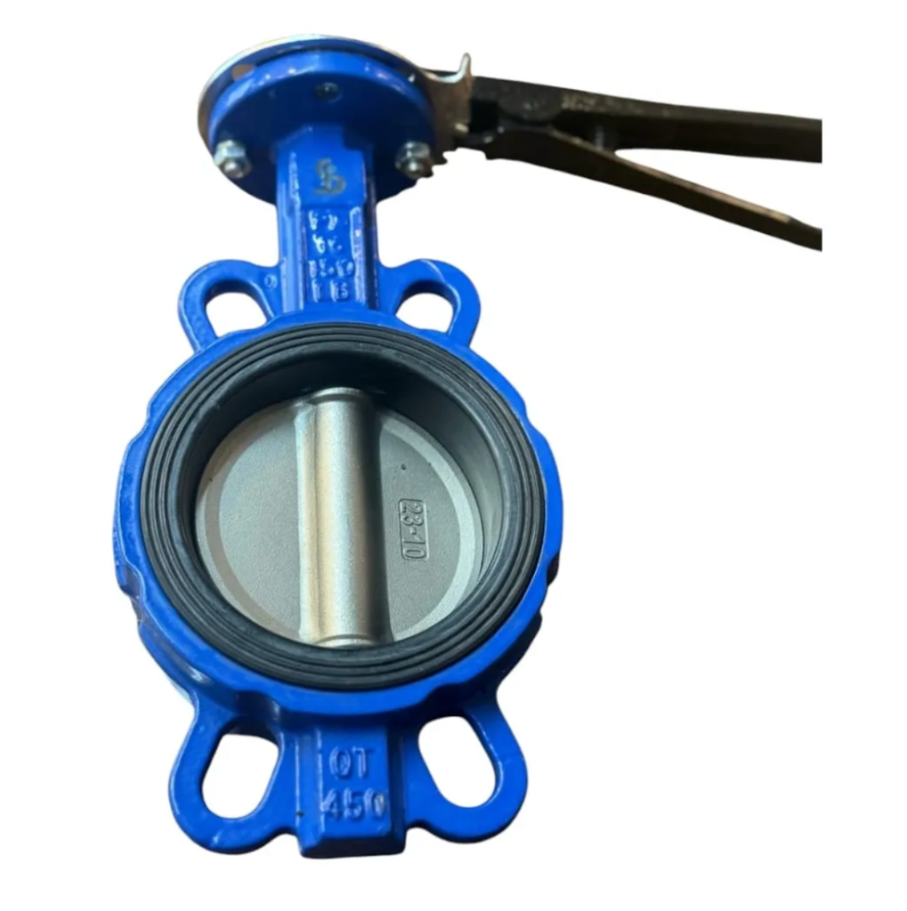 Válvula wafer cuerpo hierro disc inox 4 " 150/200 psi