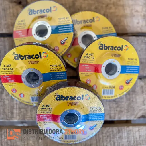 [A46T DT42] Disco de corte extrafino centro elevado 4" Abracol